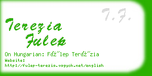 terezia fulep business card